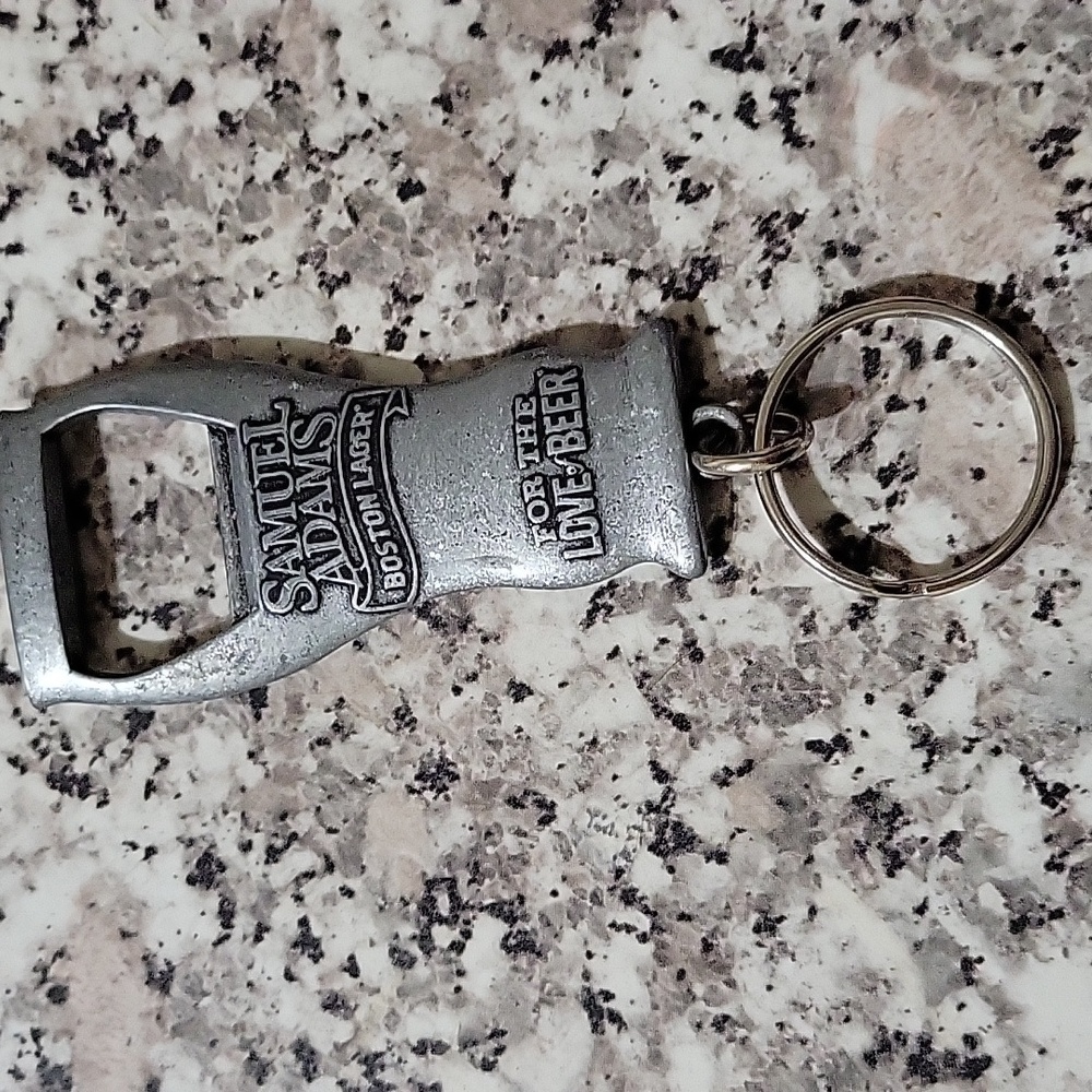 Samuel Adams Silver Bottle Opener Keychain